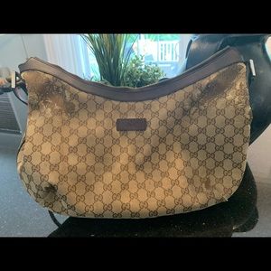 Worn Gucci hobo bag